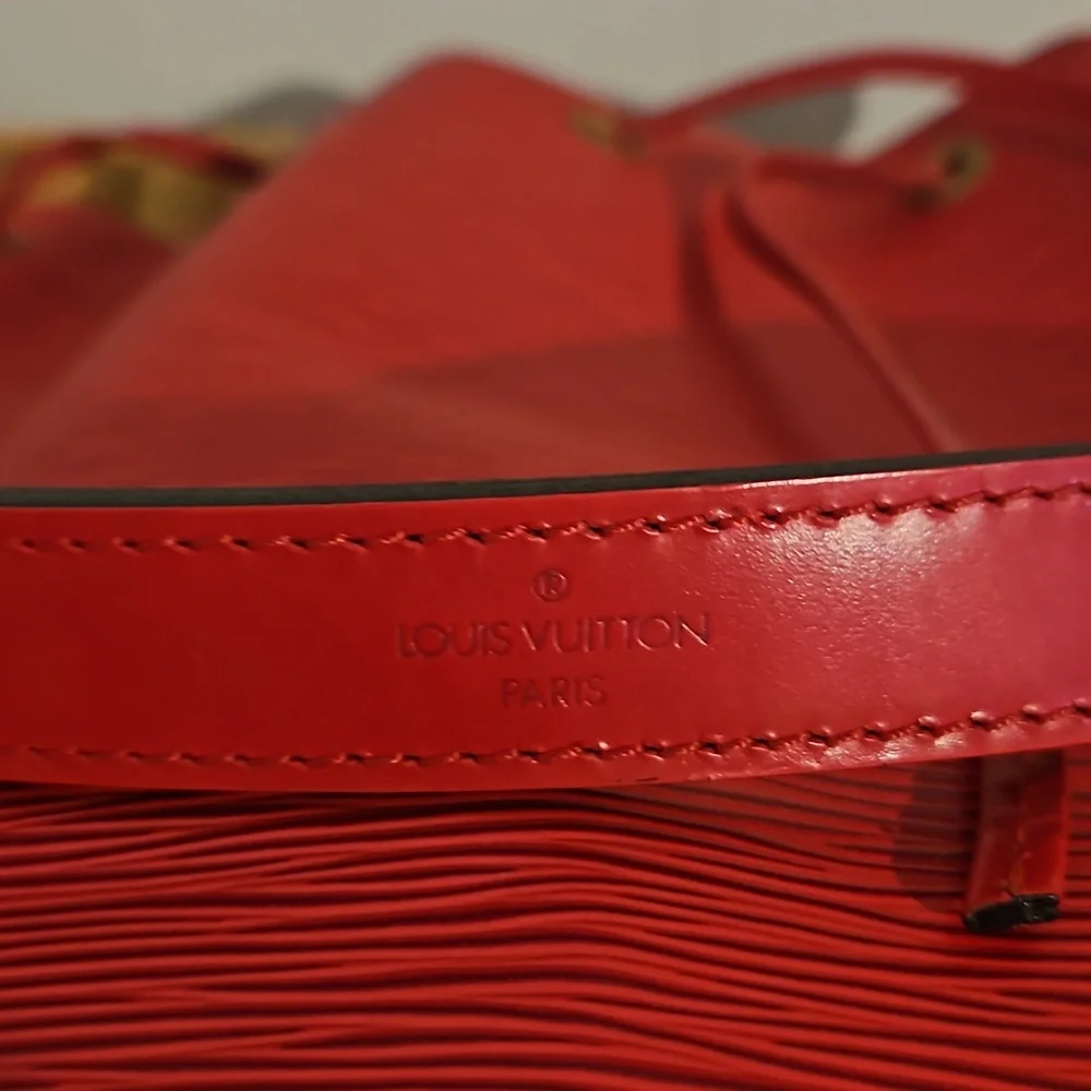 Vintage Louis Vuitton Noe GM in Red Epi Leather with wool dust bag - Picture 8 of 14